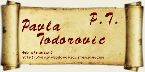 Pavla Todorović vizit kartica